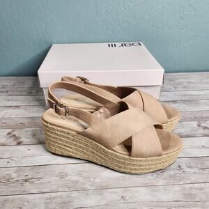 Bar III Bianka Fabric Open Toe Espadrille Sandal Size 9